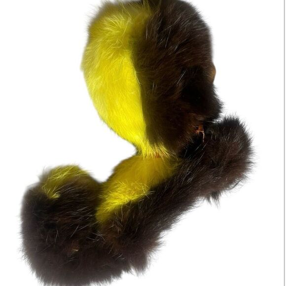 Vintage Rushton Rubber Faced Skunk Hanging Yellow Ornament 1950’s Rare Toy Anima - Picture 7 of 12